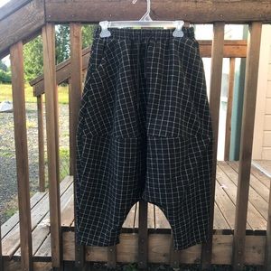 checkered harem pants